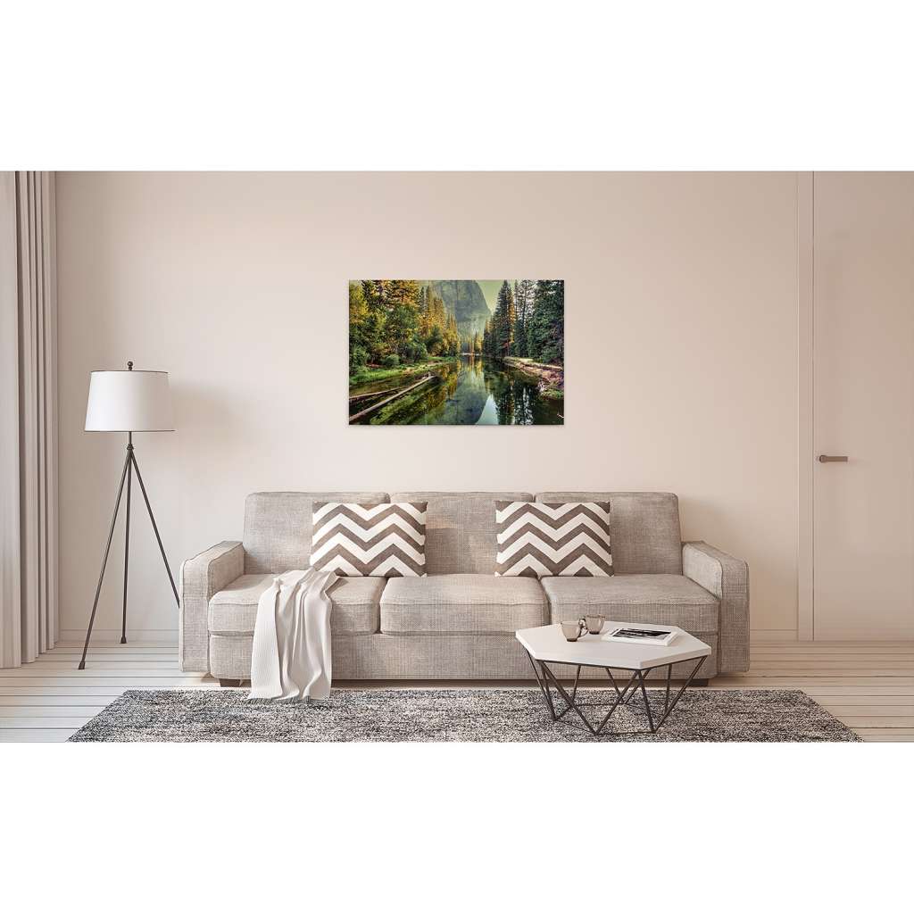 home24 Leinwandbild Natur Mountain River