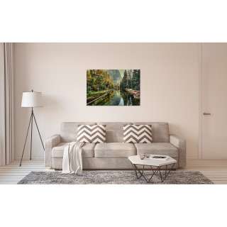 home24 Leinwandbild Natur Mountain River