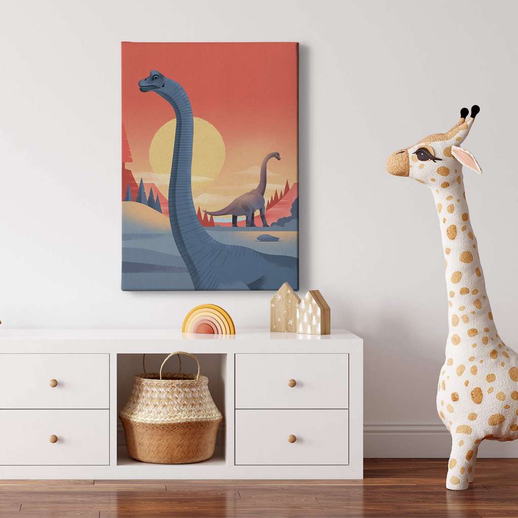 home24 Leinwandbild Dinosaurier Brachiosaurus