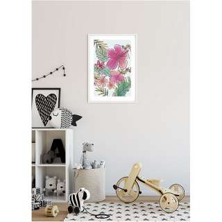 home24 Wandbild Ariel Flowers
