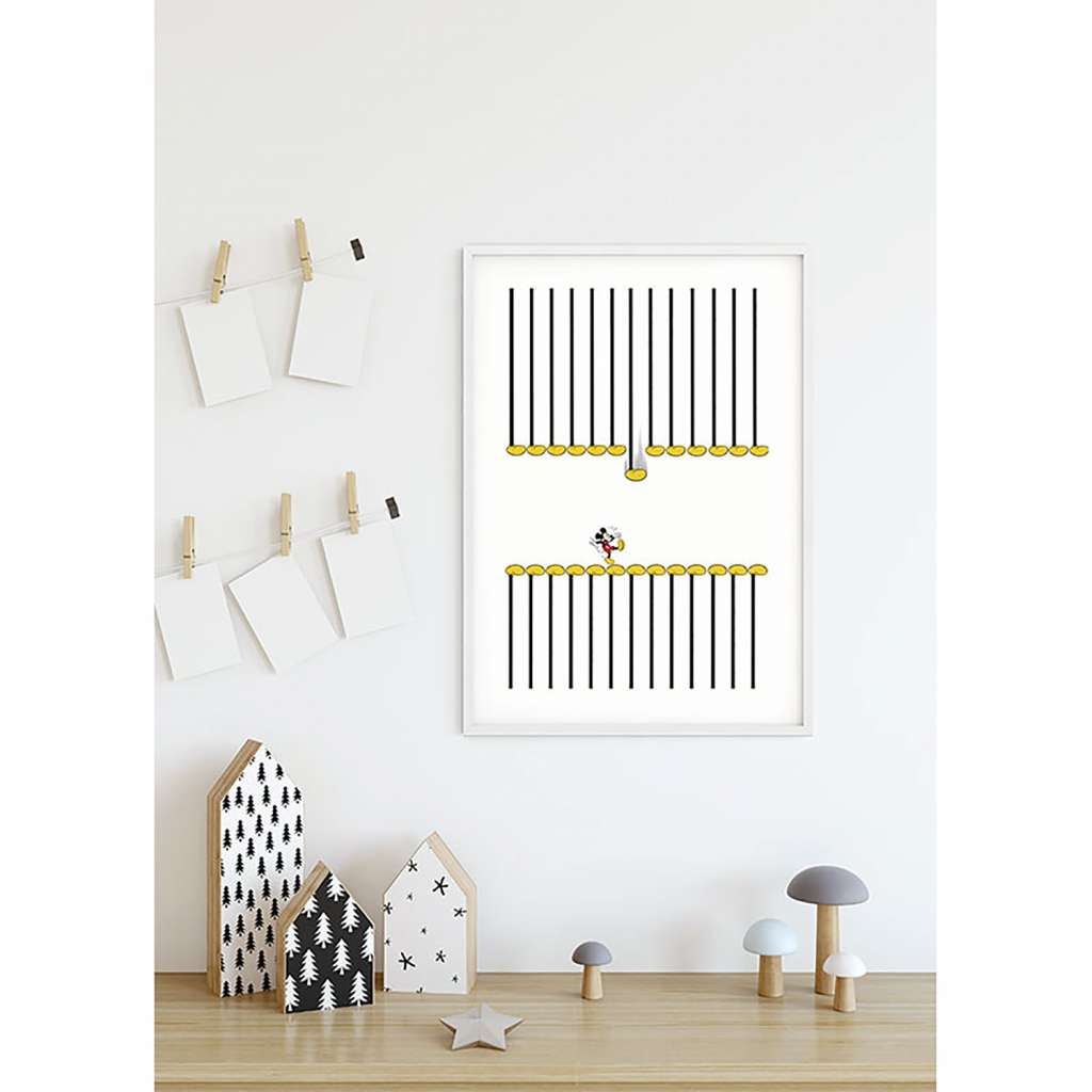 home24 Wandbild Mickey Mouse Footlines