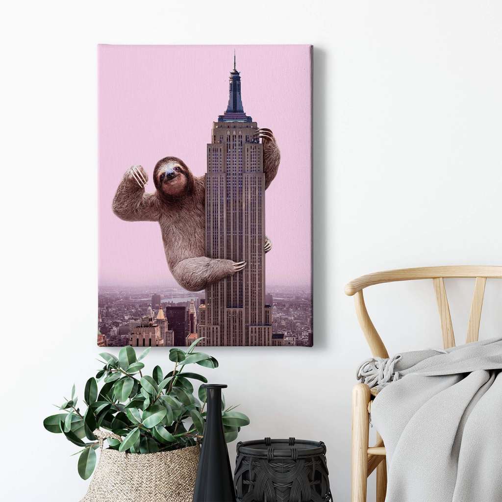 home24 Wandbild King Sloth