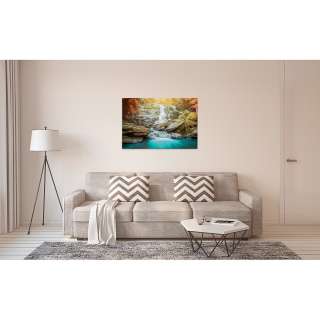 home24 Leinwandbild Wasserfall Natur
