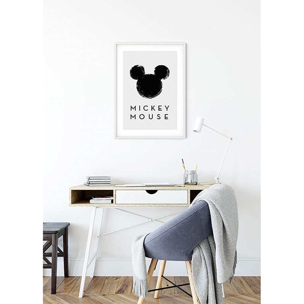 home24 Wandbild Mickey Mouse Silhouette