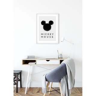 home24 Wandbild Mickey Mouse Silhouette