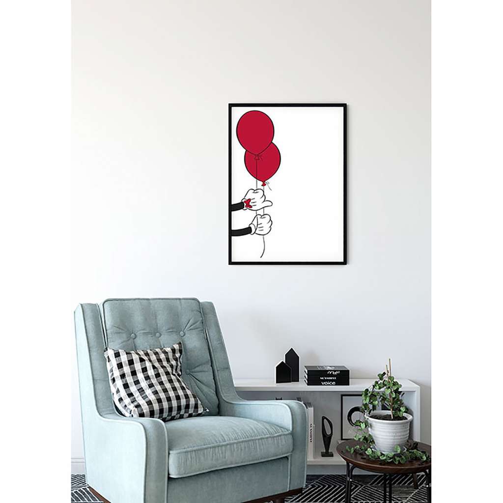 home24 Wandbild Mickey Mouse Balloon