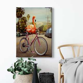 home24 Leinwandbild Flamingo Impossible