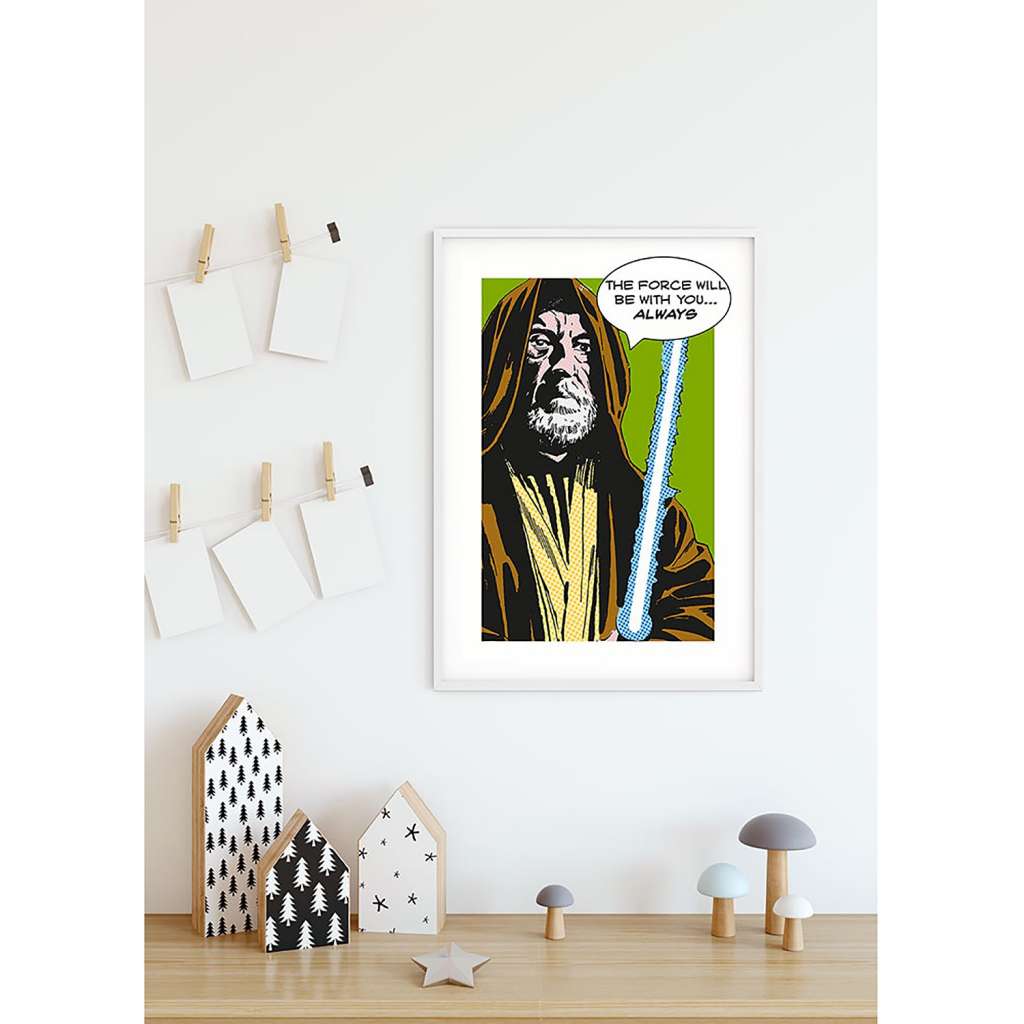 home24 Wandbild Star Wars Comic Quote Obi Wan