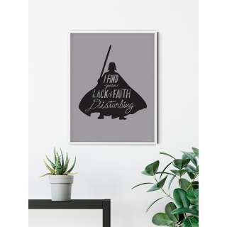 home24 Wandbild Star Wars Silhouette Vader