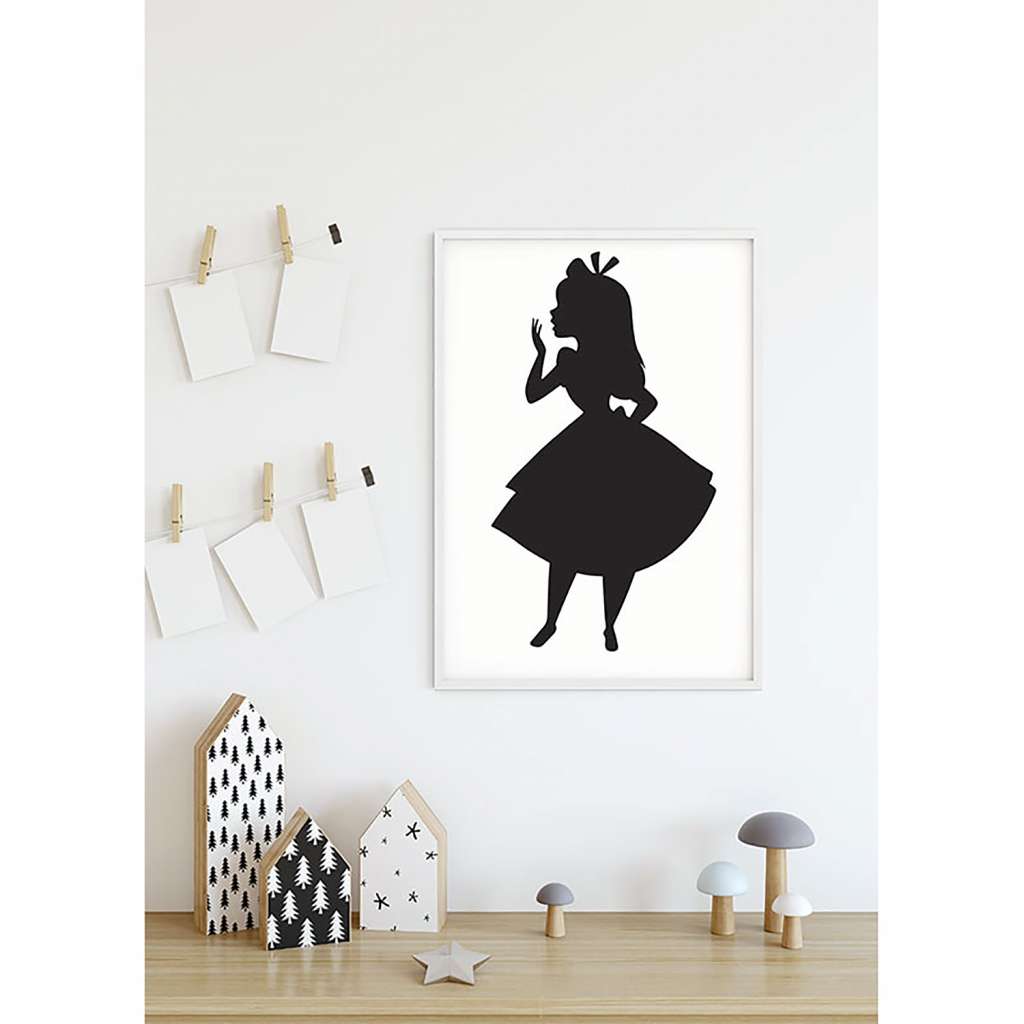 home24 Wandbild Alice Silhouette