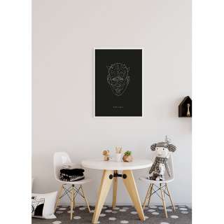 home24 Wandbild Star Wars Lines Dark Side Maul