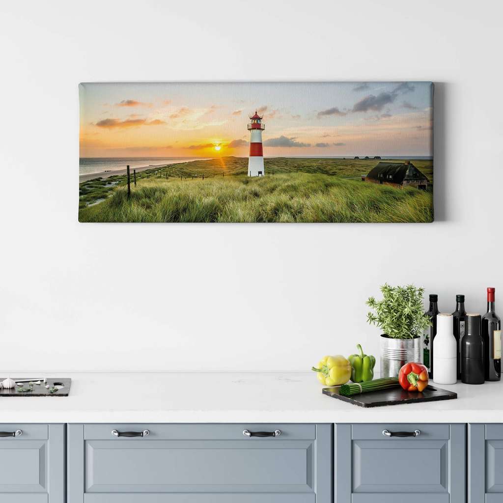 home24 Leinwandbild Leuchtturm Lighthouse Sylt