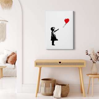 home24 Leinwandbild Banksy Balloon