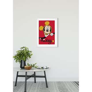 home24 Wandbild Mickey Mouse Magnifying Glass