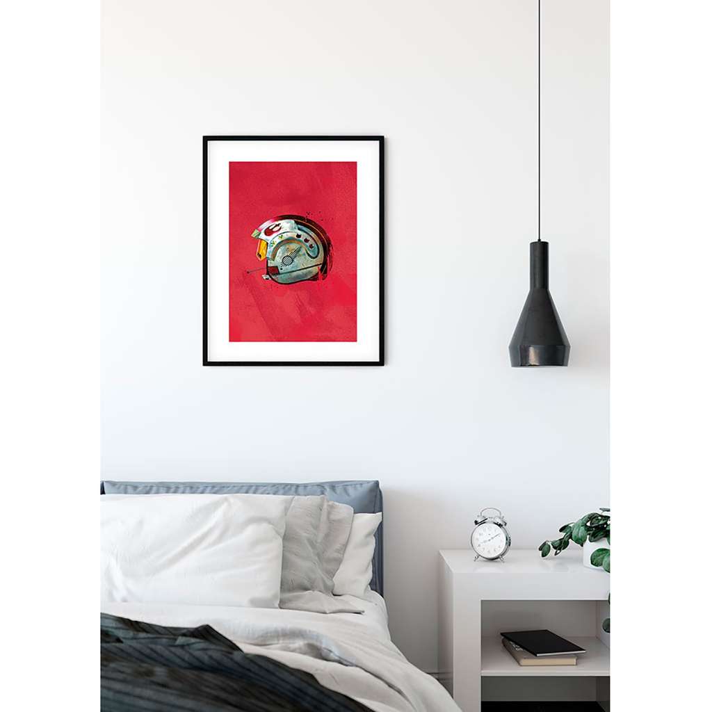 home24 Wandbild Star Wars Helmets Rebel Pilot