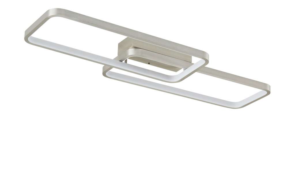 KHG LED-Deckenleuchte, 2-flammig, Nickel-matt ¦ silber Lampen & Leuchten > Innenleuchten > Deckenleuchten - Höffner