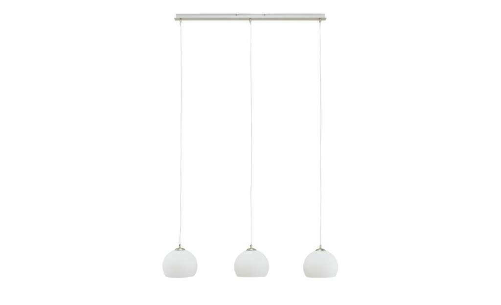Pendelleuchte, 3-flammig, Nickel-matt mit Glaskugeln ¦ silber Lampen & Leuchten > Innenleuchten > Pendelleuchten - Höffner