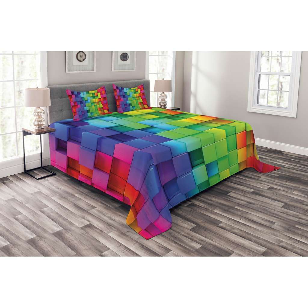 home24 Tagesdecke Rainbow Color