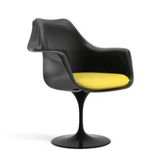 Knoll International - Saarinen Tulip Armlehnstuhl - Vinyl Sunflower -  - Sitzkissen - indoor