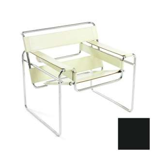 Knoll International - Breuer Original Wassily Loungesessel - Rindkernleder  schwarz - indoor