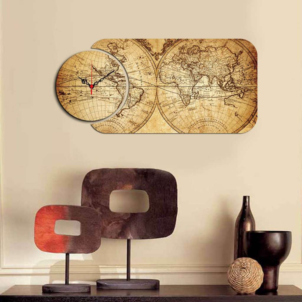 home24 Wanduhr Hennedal (2-teilig)