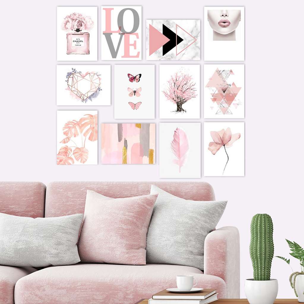 home24 Holzbild Krowa (12-teilig)