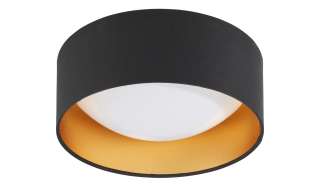 KHG LED-Deckenleuchte, 1-flammig, schwarz/goldfarben ¦ schwarz Ø: 32 Lampen & Leuchten > Innenleuchten > Deckenleuchten - Höffner