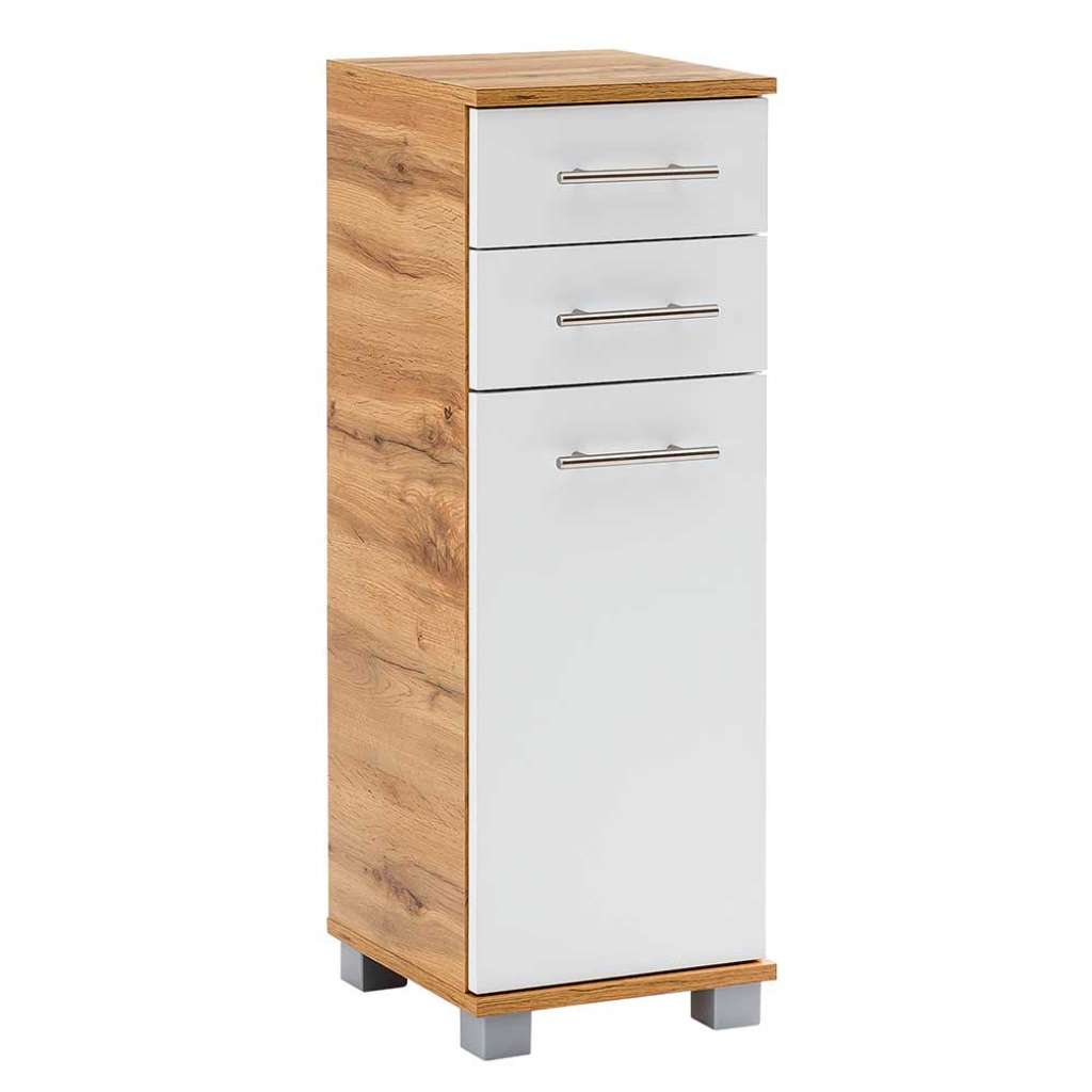 Badezimmer Unterschrank mit zwei Schubladen 1 türig