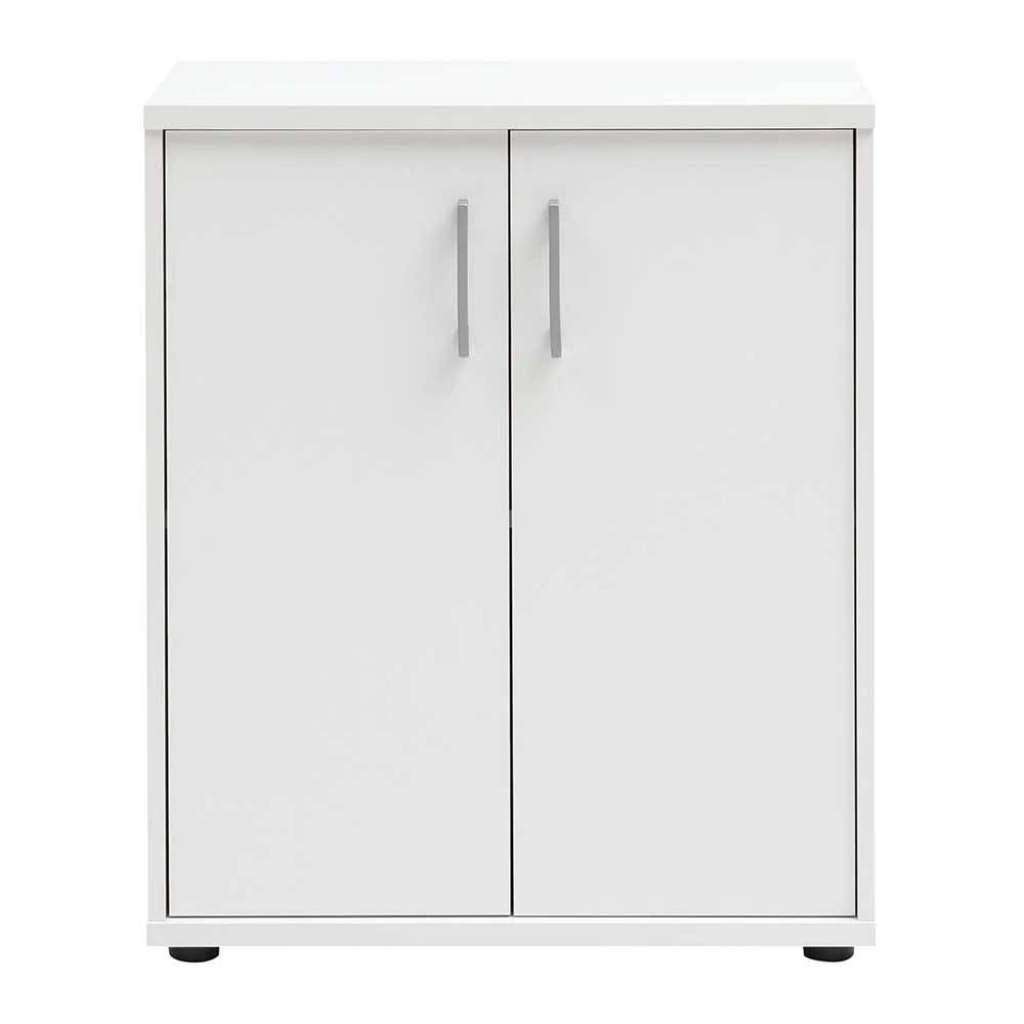 Ordnerschrank in Weiß melaminbeschichtet 2 türig