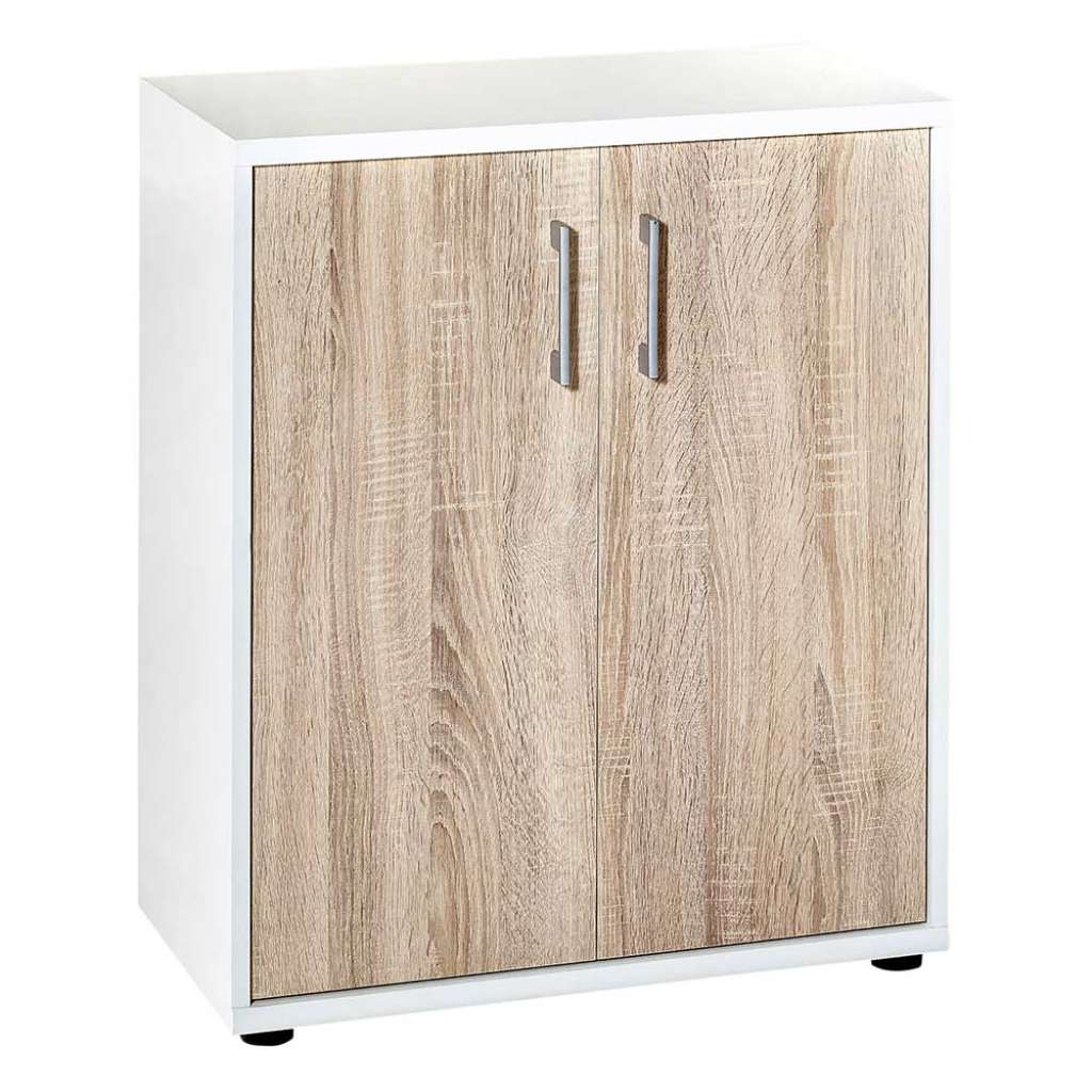 Officeschrank in Sonoma-Eiche Weiß