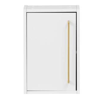 Badezimmerschrank hängend in Weiß Goldfarben