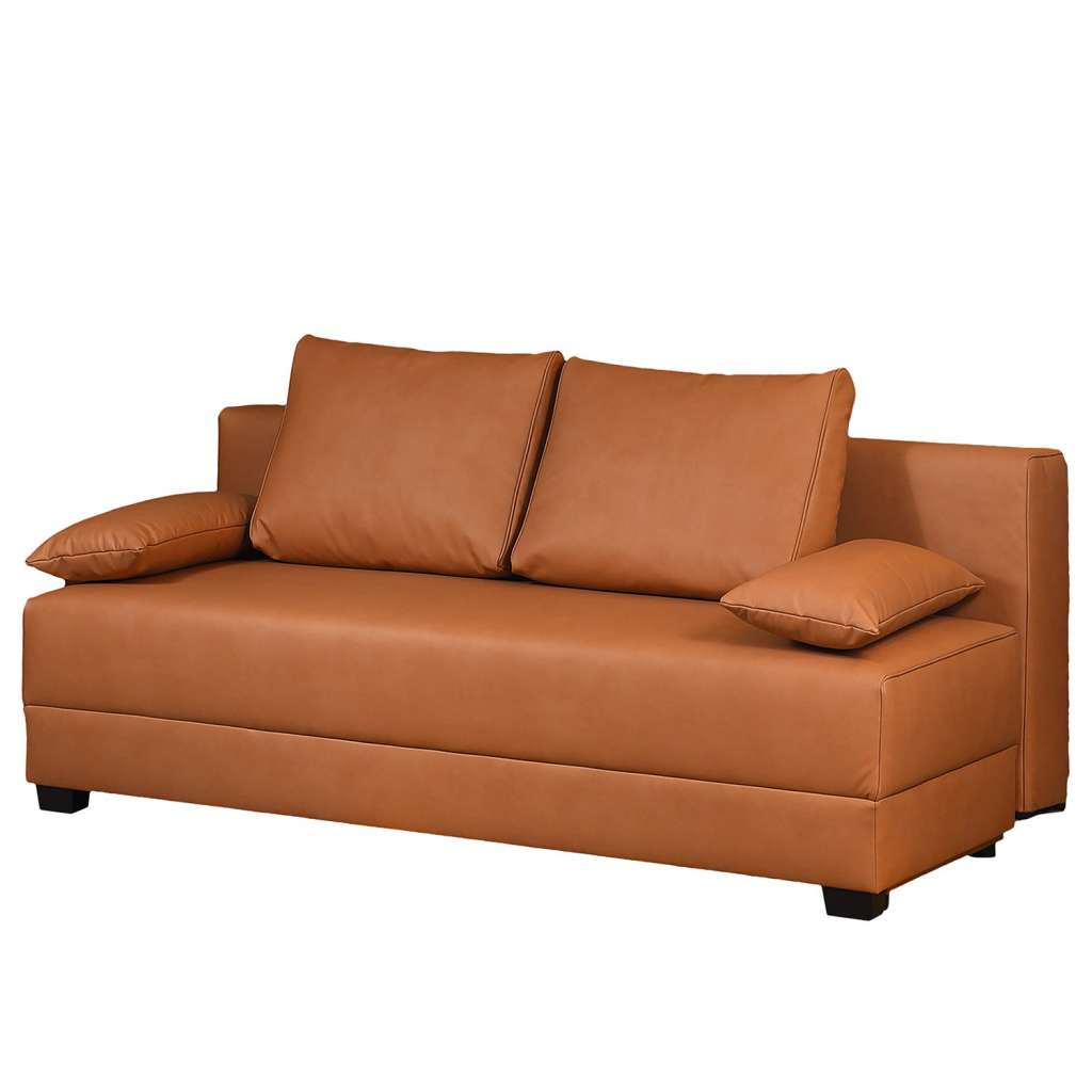 home24 Boxspring-Schlafsofa Dingo Webstoff