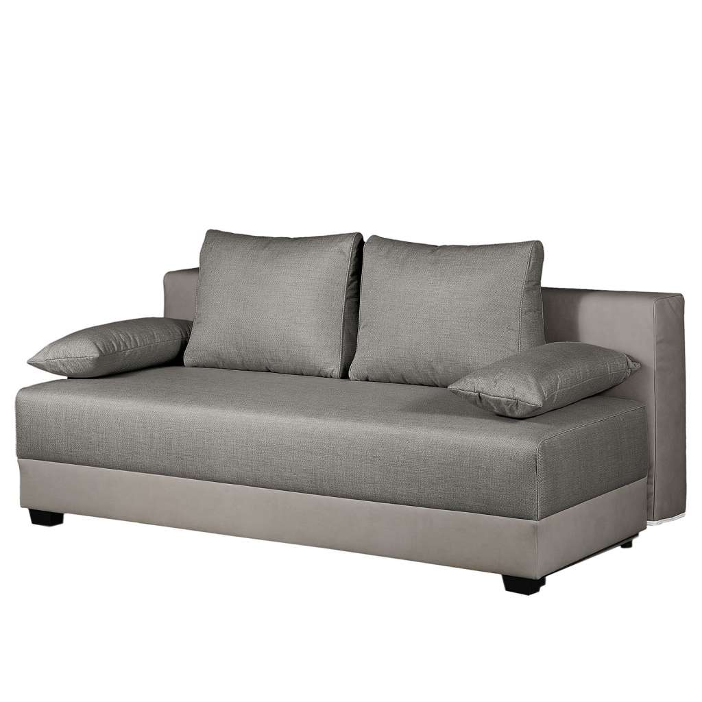 home24 Boxspring-Schlafsofa Dingo Webstoff