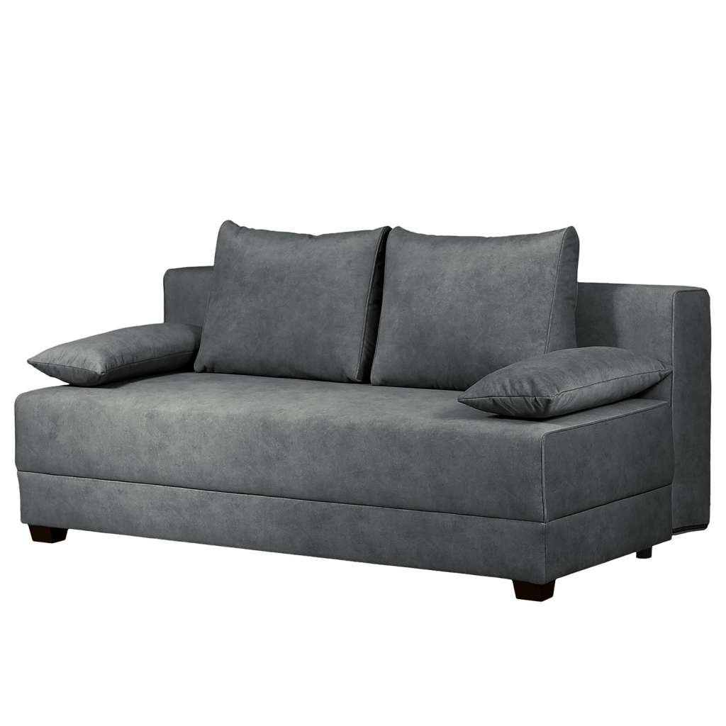 home24 Boxspring-Schlafsofa Dingo Webstoff