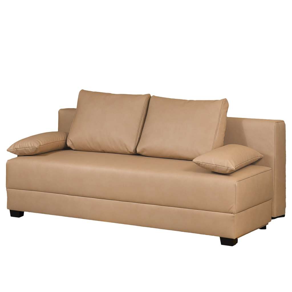 home24 Boxspring-Schlafsofa Dingo Webstoff