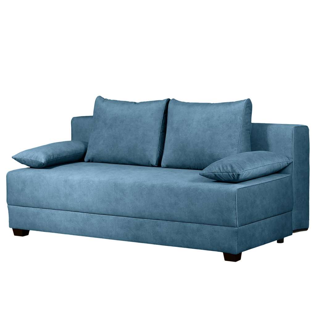 home24 Boxspring-Schlafsofa Dingo Webstoff