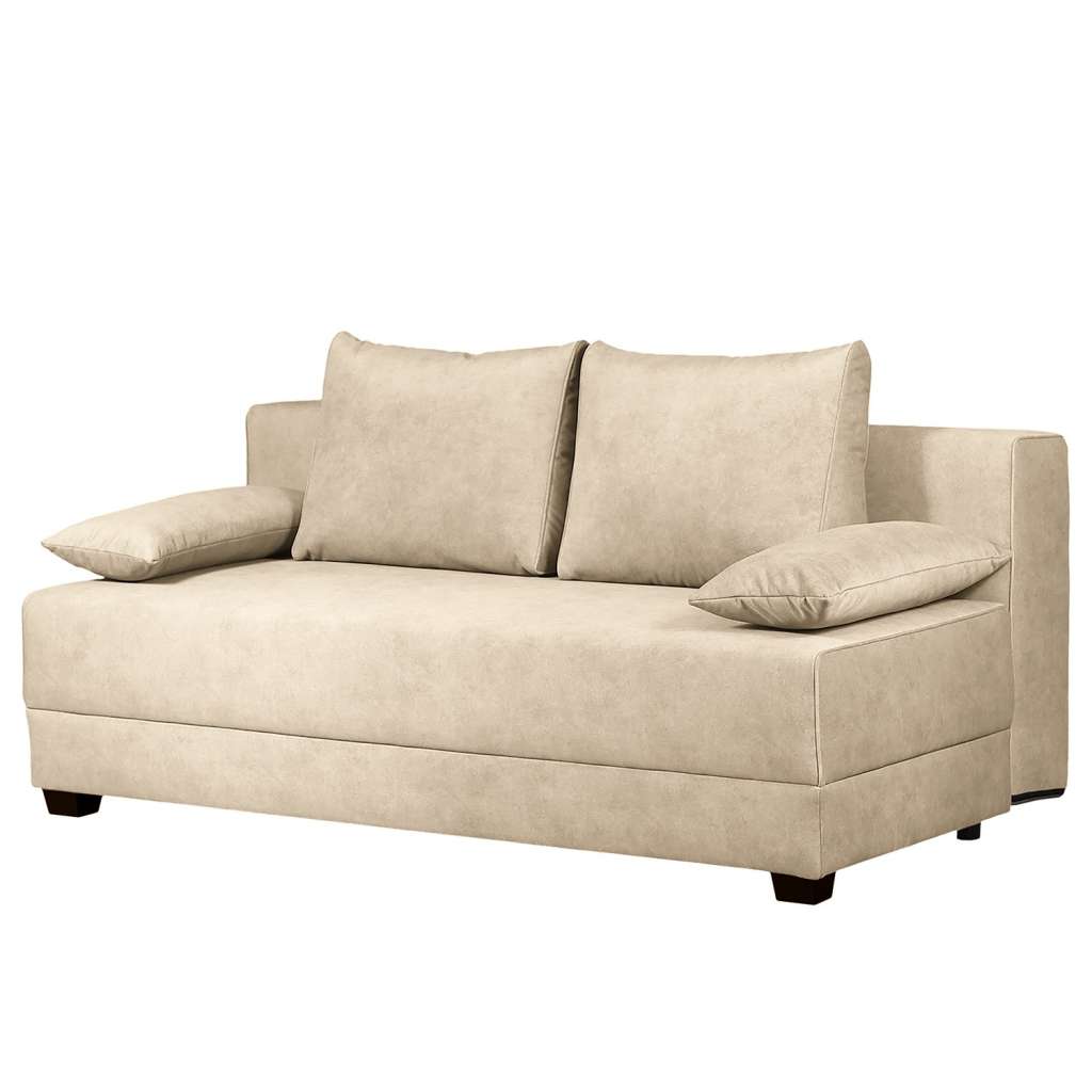 home24 Boxspring-Schlafsofa Dingo Webstoff
