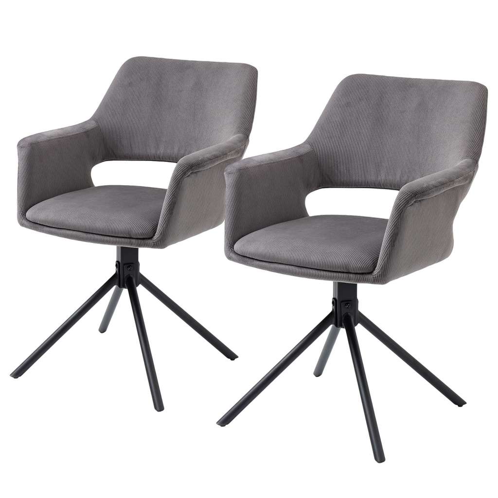 home24 Armlehnenstuhl Keldur I (2er-Set)