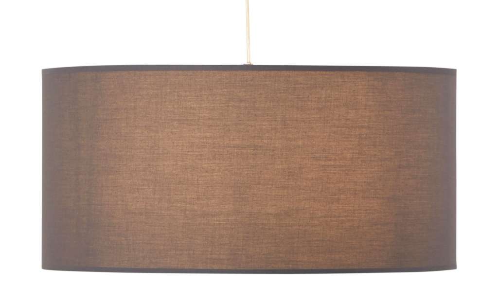 Pendelleuchte, 1-flammig, Stoff grau ¦ grau Ø: 50 Lampen & Leuchten > Innenleuchten > Pendelleuchten - Höffner