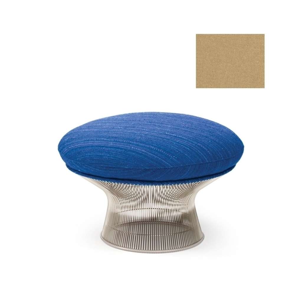Knoll International - Platner Ottoman - Circa karamell - polierter Nickel - indoor