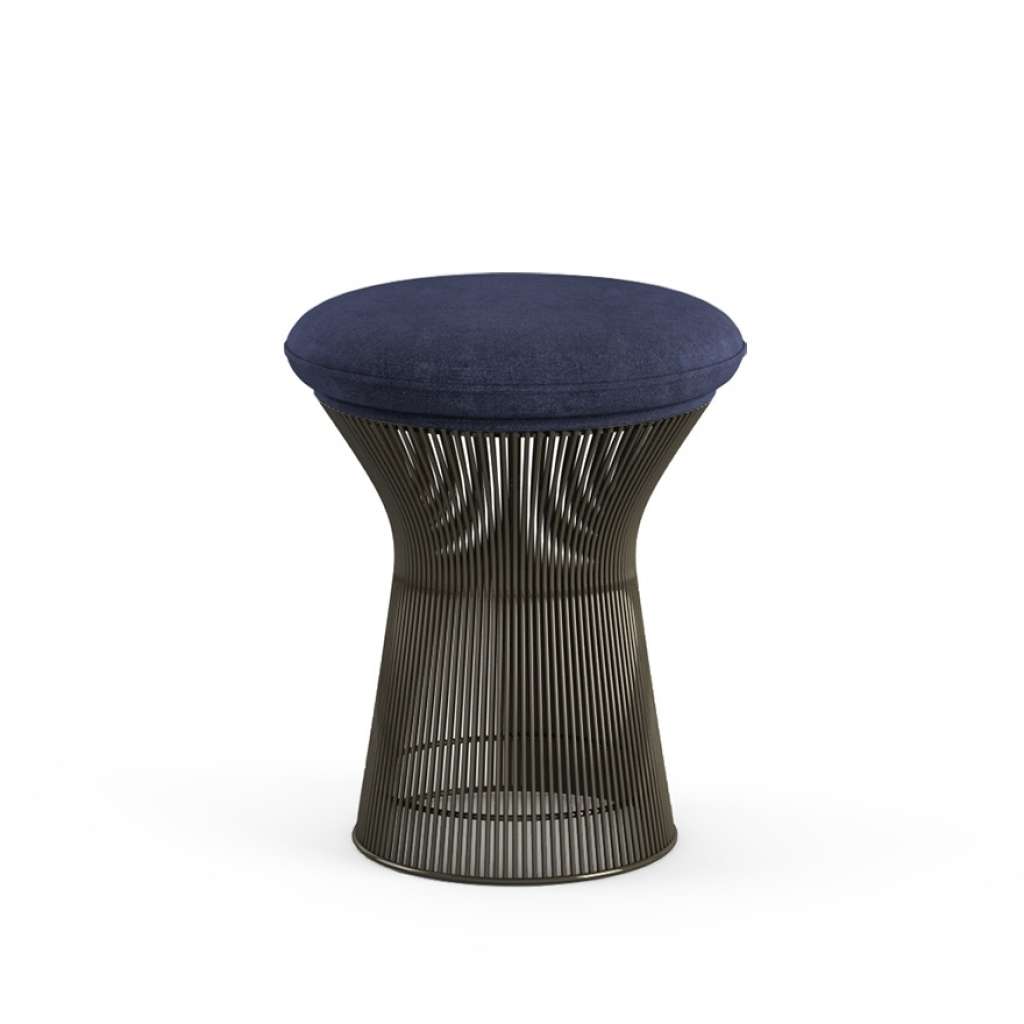 Knoll International - Platner Hocker - Circa blau - Bronze, metallic - indoor