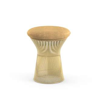Knoll International - Platner Hocker - Circa karamell - 18 Karat Goldbeschichtung - indoor