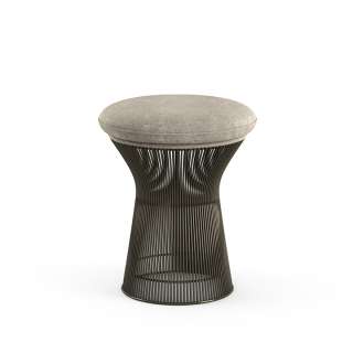 Knoll International - Platner Hocker - Circa silbergrau - Bronze, metallic - indoor