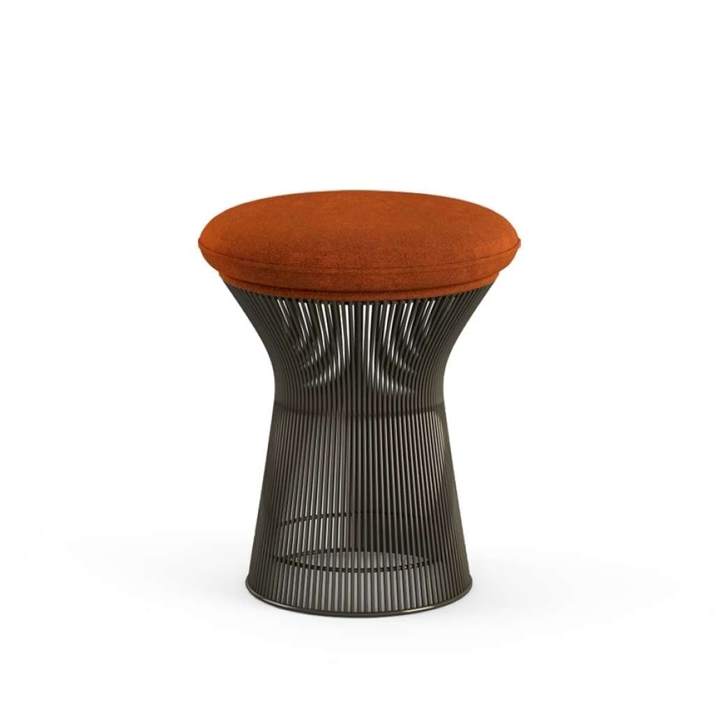 Knoll International - Platner Hocker - Circa ziegelrot - Bronze, metallic - indoor