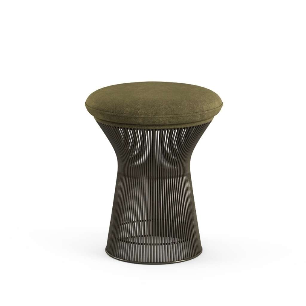 Knoll International - Platner Hocker - Circa oliv - Bronze, metallic - indoor