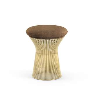 Knoll International - Platner Hocker - Circa taupe - 18 Karat Goldbeschichtung - indoor
