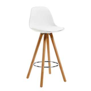 Tresenstuhl im Skandi Design Schalensitz (2er Set)