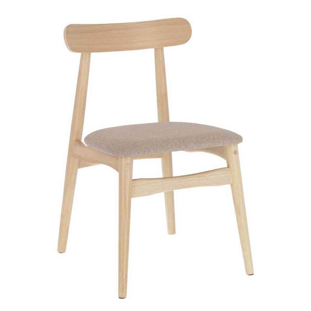 Holzstühle im Skandi Design 47 cm Sitzhöhe (2er Set)