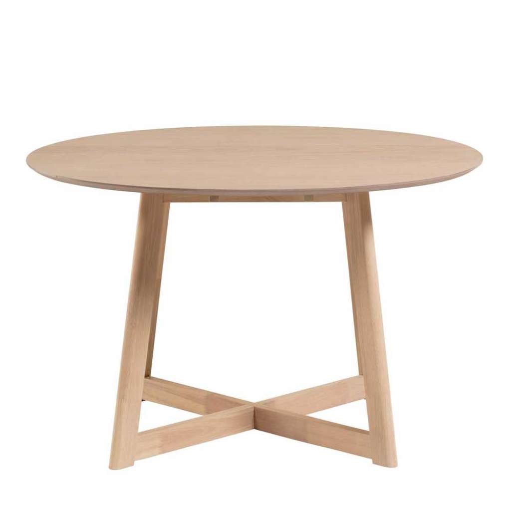 Runder Tisch im Skandi Design Platte abklappbar