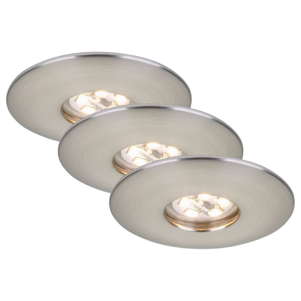 home24 LED-Einbauleuchte Attach O III (3er-Set)